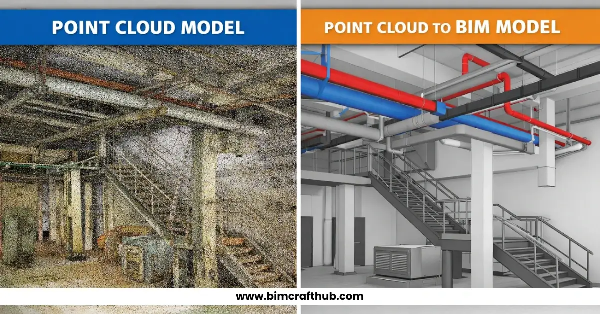 Difference Between Point Cloud Modeling and Point Cloud to BIM Modeling